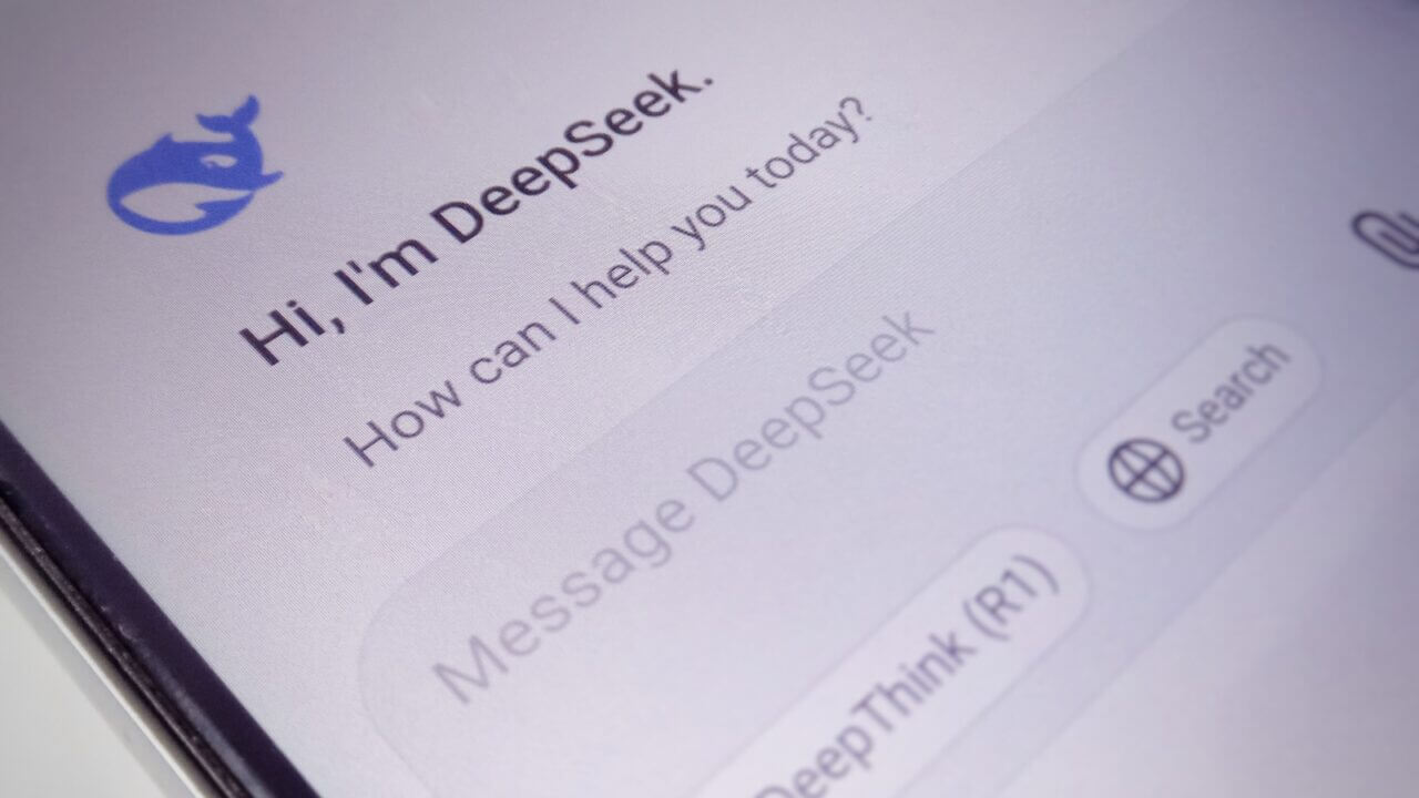 Pantalla de la app de DeepSeek