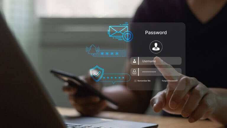 Multi-factor,Authentication,Mfa,Method,Using,Mobile,Smartphone,And,Laptop,To