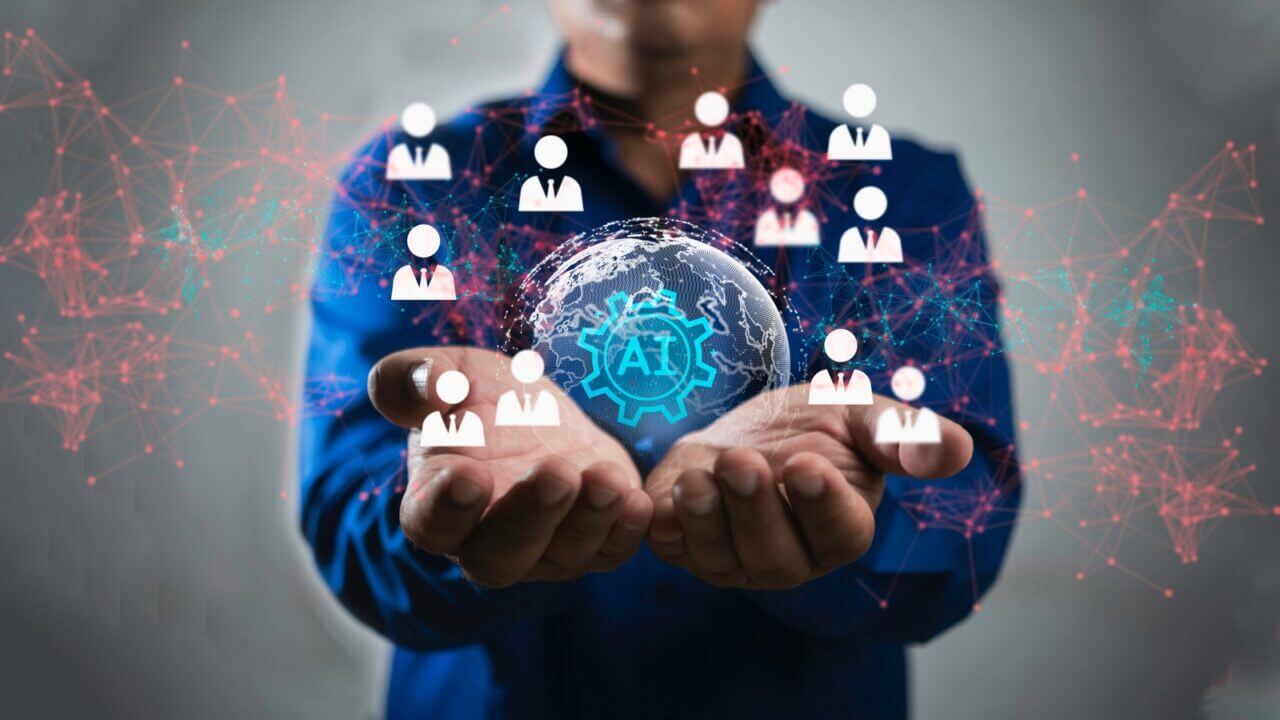 Human,Resources,,Crm,,Businessman,Use,To,Ai,Technology,,Artificial,Intelligence