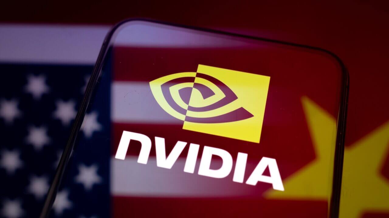 In,This,Photographic,Illustration,,The,Nvidia,Logo,Appears,On,A