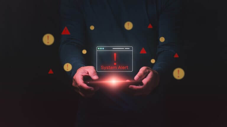 Cybersecurity,Alert,For,Operating,System,Failure,With,Intrusion,Detection,,Computer