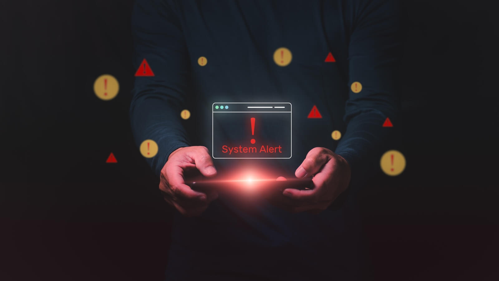 Cybersecurity,Alert,For,Operating,System,Failure,With,Intrusion,Detection,,Computer