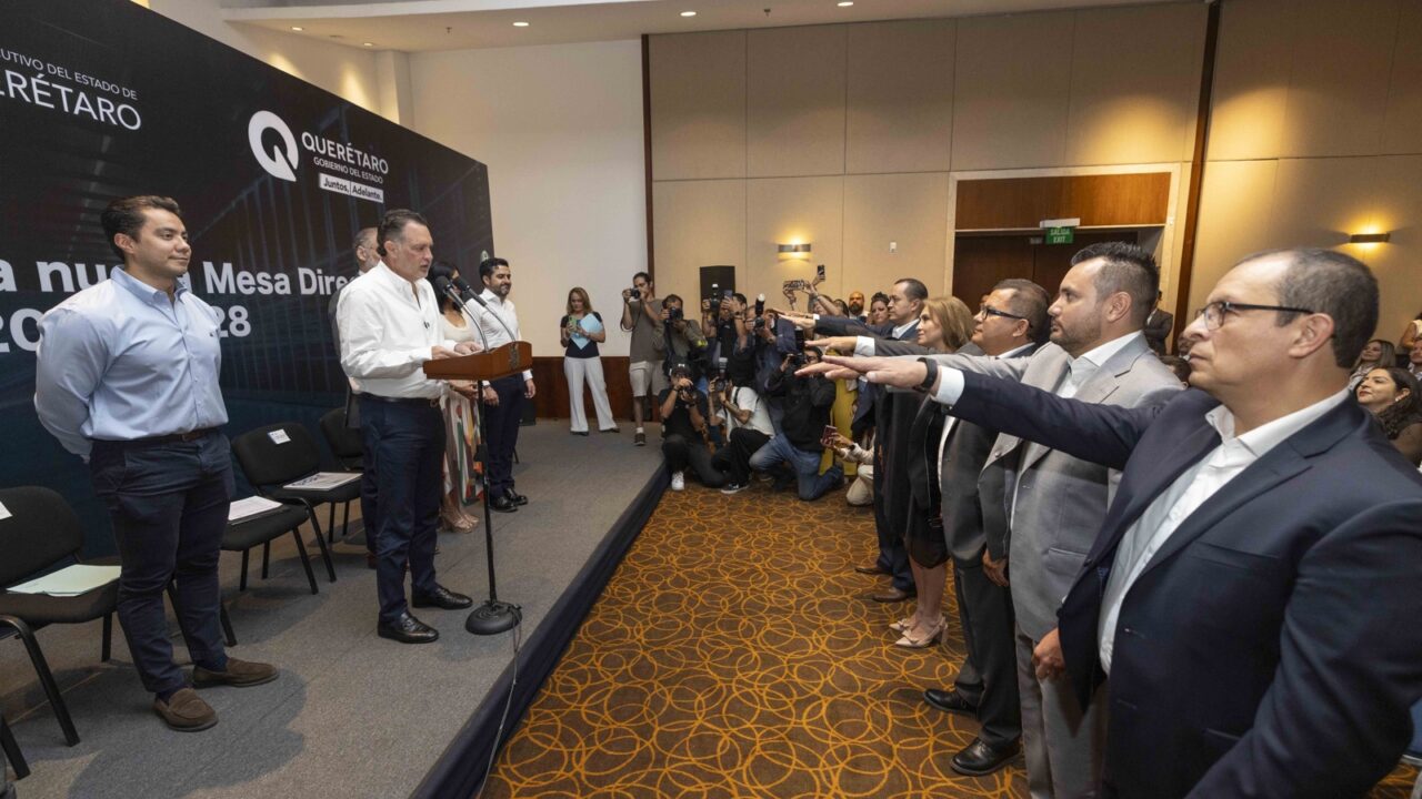 Toma de protesta de la nueva mesa directiva de la Asociación Mexicana de Data Centers (Mexdc) en Querétaro.