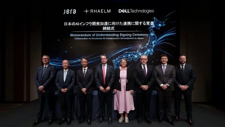 Firma del acuerdo Dell RHAELM Jera para desarrollar un centro datos AI en Japón.
