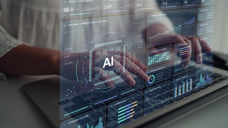 Desarrollador analizando métricas en pantalla digital según el estudio Atlassian 2026 productividad AI.